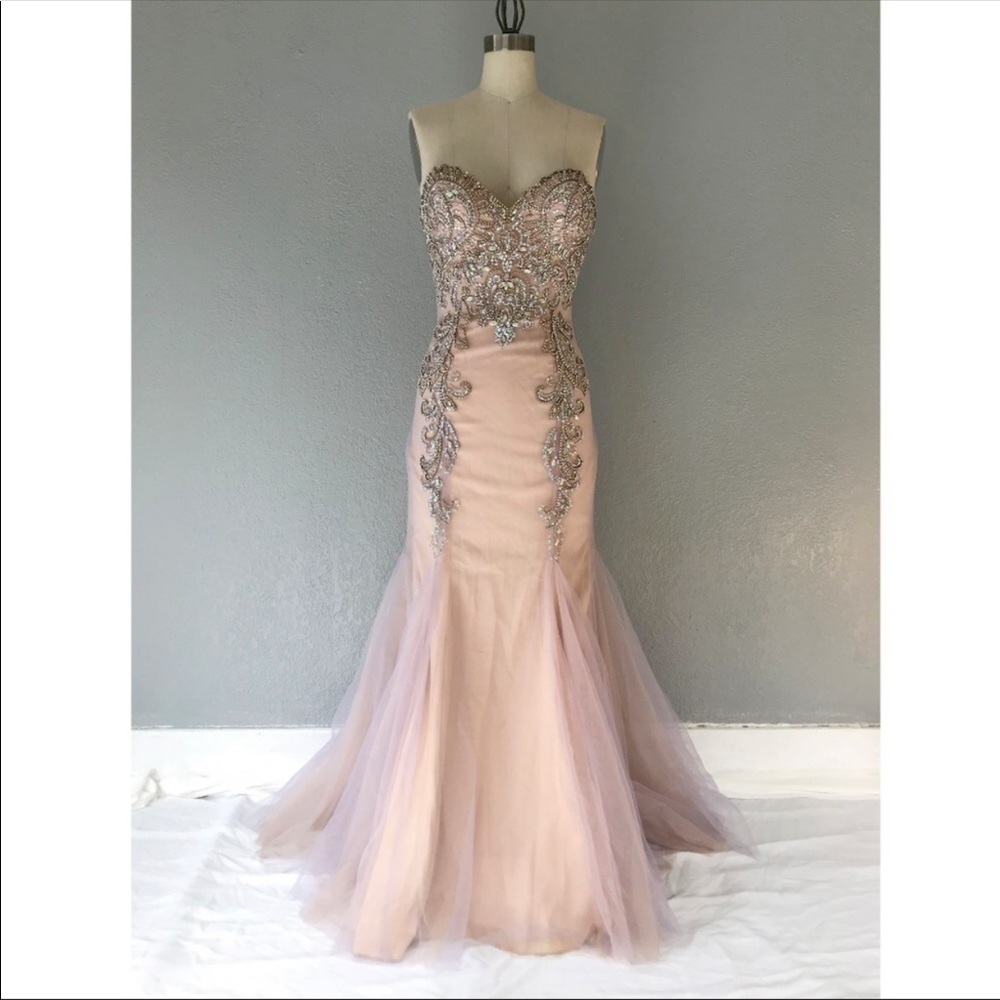 Prom/Pageant Pink & Lavender Dress